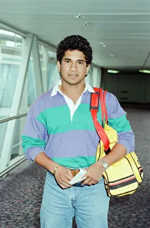 00604 Prints: Sachin Tendulkar, first overseas signing for Yorkshire County Cricket Club