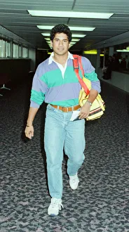 00604 Prints: Sachin Tendulkar, first overseas signing for Yorkshire County Cricket Club