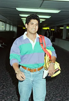 00604 Prints: Sachin Tendulkar, first overseas signing for Yorkshire County Cricket Club