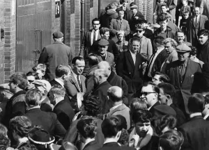 00250 Prints: Sacked Manchester City manager George Poyser at Blackpool v. Arsenal game