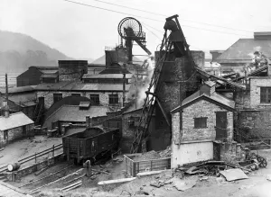 Pit Heads Prints: Sacriston Pit in February 1939. The scene of a flooding disaster 35 years earlier