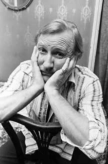 01105 Prints: A sad looking Leslie Phillips, pictured after having his house stripped of thousands of