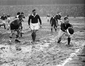The safe hands of Syddall ( Swinton) gather the ball during a rugby league match taking