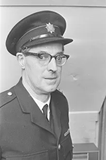 Firefighters Prints: Saffron Walden Firemen 1970. Station Officer Fred Drane