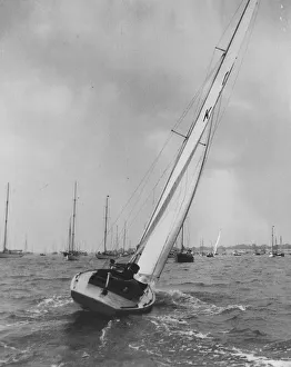Sailing Burnham-on-Crouch yachting week - Claire Aisher in Dragon Class boat