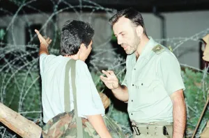 Sally Becker, British Aid Worker pictured August 1993. Returns to Mostar