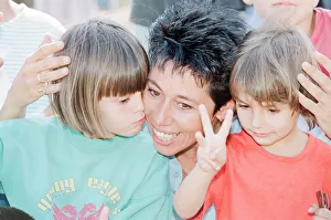 Sally Becker, British Aid Worker pictured August 1993. Returns to Mostar