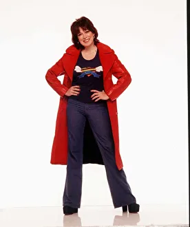 Sally James TV presenter studio shots June 1999 former presenter of childrens TV
