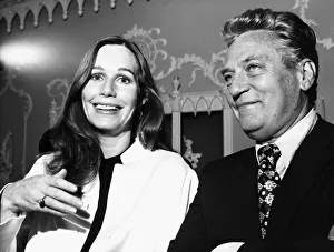 Sally Kellerman actress and Peter Finch actor 1973 at premiere for film Lost