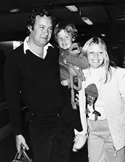 Sally Thomsett actress stars in Man About the House arrives at Heathrow with her