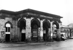 Saltburn Station, which may lose its Grade Two listed Portico under new development plans