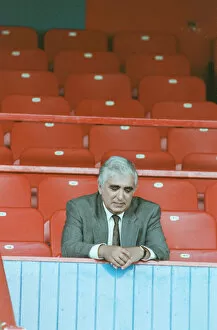 01351 Collection: Sam Hammam, chairman of Wimbledon Football Club. Sam is in the stands for