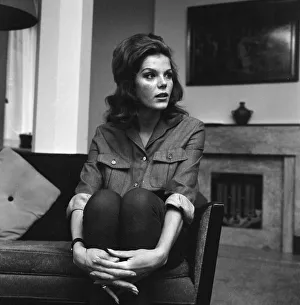 01131 Prints: Samantha Eggar, British actress is interviewed by Donald Zec, Daily Mirror Journalist