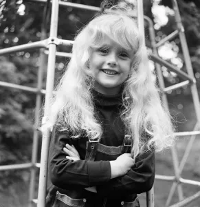 01216 Prints: Samantha Gates, Child model, pictured at home in Kilburn, London, Friday 6th August 1971