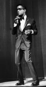 Tuxedo Prints: Sammy Davis Jnr American singer / actor on stage 1961