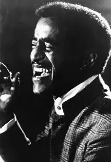 Images Dated 1st July 1971: Sammy Davis Jnr American singer actor on stage 1971