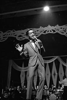 Sammy Davis Jnr. rehearsing for the 1966 Royal Variety Show. 14th November 1966