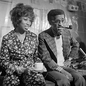 Sammy Davis Jnr with his wife Alto Vise on their way to start their honeymoon