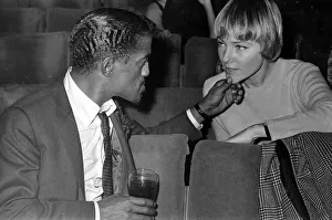 Rat Pack Prints: Sammy Davis Jnr. with his wife May Britt rehearsing for the 1966 Royal Variety Show