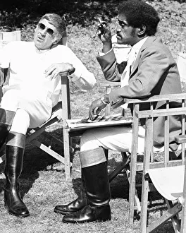 00430 Prints: Sammy Davis Junior and Peter Lawford whilst on location at Eastnor Castle, Ledbury