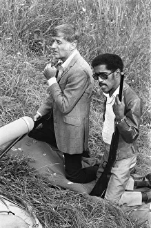 00430 Prints: Sammy Davis Junior and Peter Lawford whilst on location at Eastnor Castle, Ledbury