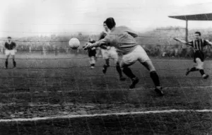 Rangers Prints: Sammy Reid scores goal for Berwick Rangers January 1967