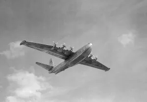 Display Prints: Sanders Roe SR45 Princess Flying Boat prototype during flying display at SBAC