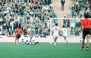Sanon Haiti World Cup 1974 Italy v Haiti Sanon no20 scores Haiti goal