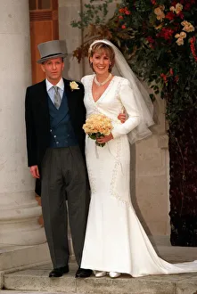 Santa Palmer Tomkinsons wedding October 1998 Simon Sebag Montiefore