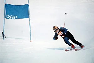 00162 Prints: Sapporo Winter Olympics Feb 1972 mens skiing Downhill M. T Nadig
