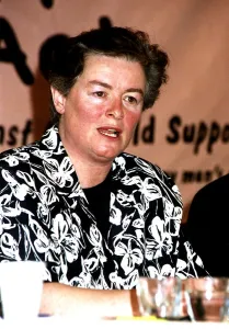 Sara Keays who is known for her relationship with MP Cecil Parkinson in support for