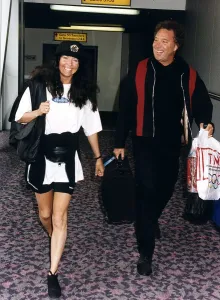 Sarah Brightman Ex Wife of Andrew Lloyd Webber and Tom Jones leave for Los Angeles