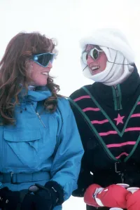 00084 Prints: Sarah Ferguson, the Duchess of York with Princess Diana at a photocall during their