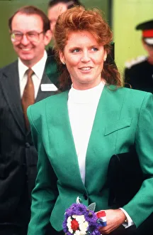 Museums Prints: Sarah ferguson on a visit to the superhanger at the imperial war museum