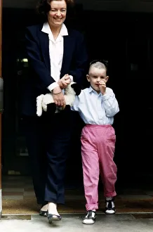 Sarah Keays with her disabled daughter Flora Sara Keays who had a relationship with
