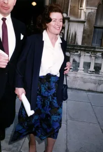 Sarah Keays Ex Mistress of Conservative politician Cecil Parkinson leaving the High Court
