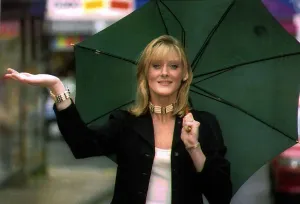 Necklace Prints: Sarah Lancashire actress who stars in the television series Coronation Street