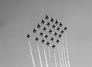 Aerobatics Prints: SBAC Farnborough Air Show 1962 - Aircraft 7 English Electric Lightning F1