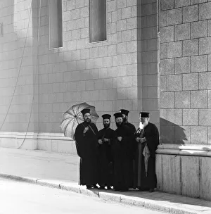 Denmark Prints: Scene in Athens on the day of the wedding of King Constantine II of Greece to Princess