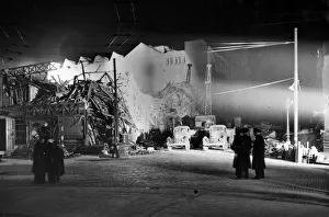 The scene fourteen hours after a V Bomb fell in Farringdon Road on the 8th March 1945