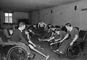 Scene at the Ministry of Pensions hospital at Stoke Mandeville in Buckinghamshire