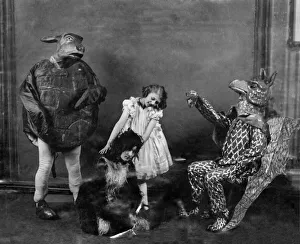 Scene from the play Alice in Wonderland at the Comedy Theatre December 1913