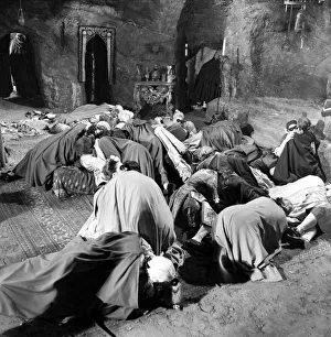 Scene from the set of the new Hammer House of Horror film The Hellfire Club