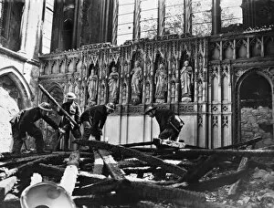 Damage Collection: Scene showing the bomb damage in Great Yarmouth, Norfolk following an air raid by