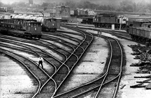 Unknown Age Prints: The scene at the Team Valley marshalling yard on Sunday 27th June 1982 as trains