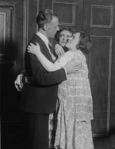 Embracing Prints: Scene from the theatre play Queer Fish. 28th September 1926