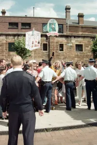 Overseas Prints: Scenes as Diana, Princess of Wales arrives at the The Sacred Heart Hospice in Sydney