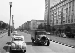 Scenes in East Berlin, East Germany showing daily life continuing as normal soon after