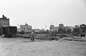 Scenes in East Berlin, four years after work began on the construction of the Berlin Wall