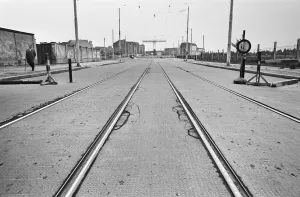 Scenes in East Berlin, four years after work began on the construction of the Berlin Wall